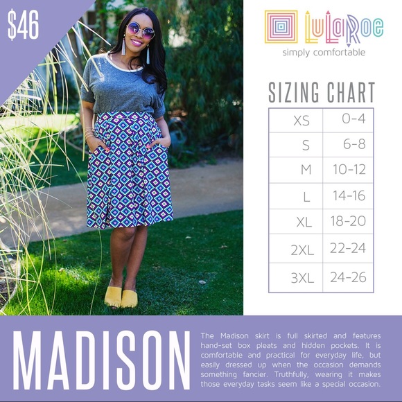 Lularoe Madison Skirt - Picture 7 of 10